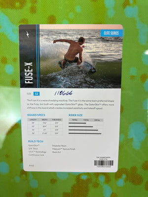 Zap Fuse-X Skimboard 52"